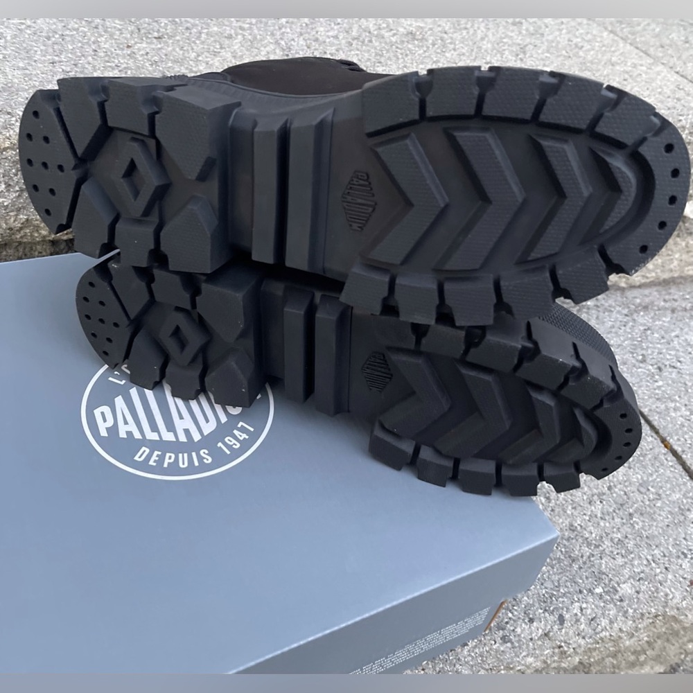 NEW Women’s Size 8 Palladium Revolt Hi TX Top Black Platform Boots chunky soles - Picture 9 of 12